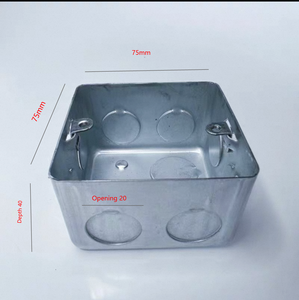 American Standard Listed Rectangle Metal Electrical Junction <strong>Box</strong> IP55 Galvanized Steel Model 86*86 4x4x2-1/8" Zhejiang - Product Image 4