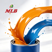 Peinture de finition automobile MLB 1K, couche de base facile à mélanger pour la repulvérisation complète de la carrosserie, pour ateliers de carrosserie automobile, peinture automobile, apprêt automobile