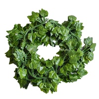 Longueur 2M Offre Spéciale 12 pcs/lot Suspendu Décoratif Artificiel Ivy Begonia Feuille Plantes Vigne Suspendu Guirlande Raisin Vigne