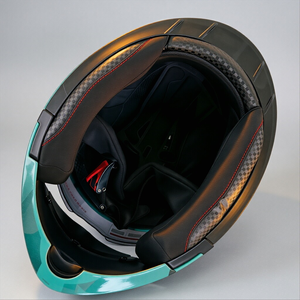 <span class=keywords><strong>Casco</strong></span> de Motocicleta Abierto, <span class=keywords><strong>Homologado</strong></span> por DOT, Carcasa Ligera de ABS, Acabado Verde, Calcomanías de Color Personalizables, Fabricante Chino OEM - Product Image 6