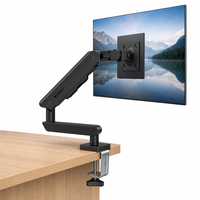 Support de moniteur ergonomique pour bureau avec canal de câblage intégral pour les espaces de travail au bureau et à domicile