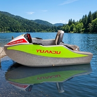 Mini-Go Kart Électrique Léger, Bateau à Batterie au Lithium pour le Surf Aquatique, Bateau Rapide pour Divertissement Aquatique en Extérieur