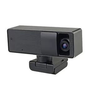 Webcam Pengendali Gerakan Pelacakan Otomatis Usb Fhd 2K, Kecil PTZ 2x Perbesaran Digital untuk Vlog Streaming, Pertemuan Perekaman Pengajaran