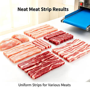 Machine à trancher la viande fraîche de bœuf, de mouton et de porc entièrement automatique pour une découpe et un façonnage rapides des bandes - Product Image 3