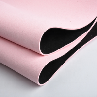 Tissu synthétique PU épais double face en cuir de couleur 300 suédé pour les chaussures de costume, les bagages, les vêtements et les canapés.