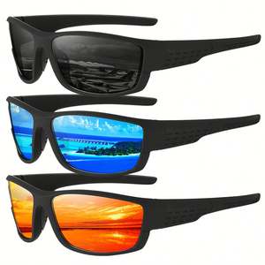 Lunettes de soleil polarisées personnalisées avec logo pour hommes et femmes, vision de jour et de nuit, UV400, monture carrée, pour la course à pied, la pêche, photochromiques - Product Image 1