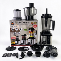 Blender 8-in-1 4L 9500W Blender Komersial Tugas Berat Penggiling Daging Pengolah Makanan Penggiling Jus