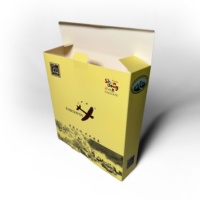 Boîte en carton pliable personnalisée en matériaux recyclés avec laminage brillant pour l'emballage alimentaire