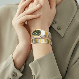 Elegante di lusso da <span class=keywords><strong>donna</strong></span> a forma di serpente <span class=keywords><strong>orologio</strong></span> in lega a fascia multisala colori Casual abbigliamento quotidiano elegante da <span class=keywords><strong>donna</strong></span> <span class=keywords><strong>orologio</strong></span> da polso da <span class=keywords><strong>donna</strong></span> regali - Product Image 1