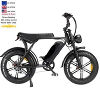 Bicicleta Eléctrica Cruiser V8, Ebike C80, Moto Eléctrica con Kit de Motor Dual V8 de 250w, Bicicleta Eléctrica de Montaña VOMO, Bicicleta Eléctrica Urbana
