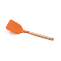 Ensemble d'ustensiles de cuisine antiadhésifs avec manche en bois, outils de cuisson en silicone, accessoires tout-en-un pour la cuisine