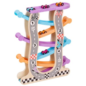 Vente en gros Jouet interactif Montessori Jeux <span class=keywords><strong>de</strong></span> voiture en bois Jouet <span class=keywords><strong>de</strong></span> piste coulissante <span class=keywords><strong>de</strong></span> <span class=keywords><strong>course</strong></span> Cloche Piste Tour Jouet Enfants - Product Image 1