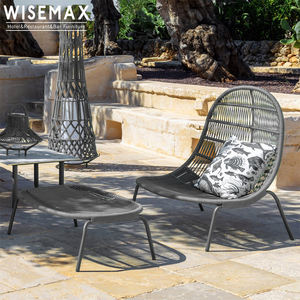 WISEMAX FURNITURE Mobilier d'extérieur haut de gamme pour le patio de l'hôtel Chaise en rotin en osier Chaise longue pour piscine Chaises longues - Product Image 4