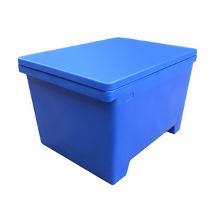 Thùng giữ đá cá biển cỡ lớn ngoài trời, hai lớp, 550 lít, làm bằng nhựa đúc xoay, dùng để bảo quản hải sản cho ngành đánh bắt - Product Image 1