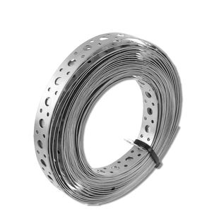 <span class=keywords><strong>Prix</strong></span> d'usine Matériau en fer galvanisé Sangle <span class=keywords><strong>de</strong></span> baguage en acier inoxydable perforé sur le côté droit - Product Image 4