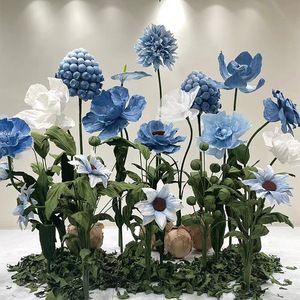 O-Z009 Fiori Giganti Artificiali per Decorazioni di Eventi e Matrimoni, Esposizione in Negozi, Grandi Fiori in Carta Crespa - Product Image 3