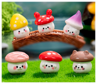 Miniature mignon jardin fleur plante Pot Figurines 3D Sculpture résine joint poulet lapin cochon chien ours champignon animaux enfants jouets