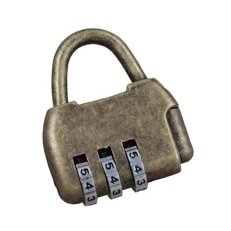 제조 최고 판매 3 다이얼 다채로운 안전 문 자물쇠 미니 코드 번호 암호 핸드백 자물쇠 XMM-8035