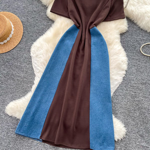 Abito Lungo da Donna Manto 2026 Stile Vintage Hong Kong, Vestito a Linea A che Valorizza la Silhouette, Abbigliamento Casual e Alla Moda per Donne - Product Image 6