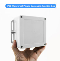 Caja de Conexiones Eléctrica Impermeable IP66 de Plástico ABS para Montaje en Pared, Personalizada OEM ODM SZOMK, con Resistencia a los Rayos UV para Sensor IoT en Exteriores