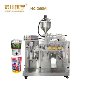 China Automatic Shaped Bag Doy Pouch Filling Packaging Machinery Viscous Soap Washing Liquid Detergent Doypack Packing Machine