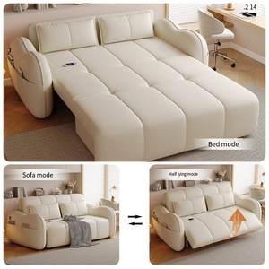 2025 nouveau canapé-<span class=keywords><strong>lit</strong></span> électrique pliable à double usage petit appartement multifonctionnel automatique Intelligent haut de gamme <span class=keywords><strong>lit</strong></span> télescopique - Product Image 3
