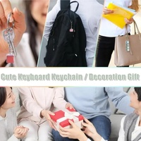 Cheap Wholesale Anime Keycap Keychain Fidget Toy Bulk Led Keyboard Switch Metal Keychain Ring for Handbag Backpack