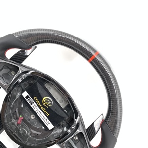 Volante de Fibra de Carbono para <span class=keywords><strong>Mercedes</strong></span> <span class=keywords><strong>AMG</strong></span> W205 Clase C 808 C43 C63 W213 E53 E63 W222 S63 S65 C257 <span class=keywords><strong>CLS</strong></span> X253 GLC GLE X167 GLS - Product Image 2