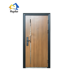 China Fabricante Israel Market House Puerta delantera Diseños Entrada de acero Puerta de acero de seguridad exterior - Product Image 3