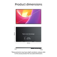 Monitor Portabel Layar Sentuh 21,5 Inci 1920 X 1080 IPS LCD 100Hz 300Nits Tipe C Layar Sentuh Sepuluh Titik Speaker Internal