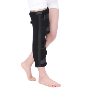 Attelle d'immobilisation du genou réglable à plusieurs sangles, ajustement personnalisé, facile à appliquer, idéale pour les soins à <span class=keywords><strong>domicile</strong></span> et en déplacement, soulagement de la douleur au genou - Product Image 1