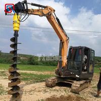 Attachement d'excavatrice Fournisseur de foreuse hydraulique de haute qualité pour empilage et tarière de sol