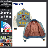 Veste universitaire LAYENNE de haute qualité pour hommes, broderie multi-lettres personnalisée, veste de baseball unisexe, veste universitaire de style country pour hommes
