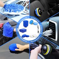 Kit d'outils de nettoyage d'accessoires automobiles pour roues intérieures et extérieures, 27 pièces