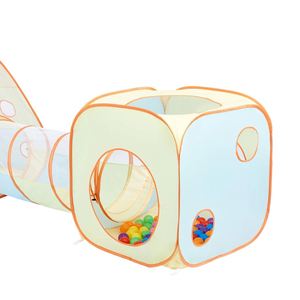 Piscine à balles et tunnel gonflables pour enfants, tente pour bébés avec sac de transport - Product Image 3