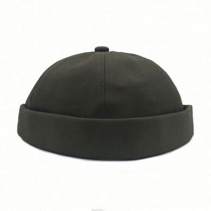 Casquette de baseball sans visière personnalisée en gros, unisexe, sportive, formelle, avec impression en relief, en tissu courant - Product Image 2