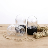 Offre Spéciale – Pot en Verre de 60 ml pour Bonbons Comestibles avec Dôme et Bouchon Sécurisé Enfant, Sérigraphié, pour Herbes et Fleurs