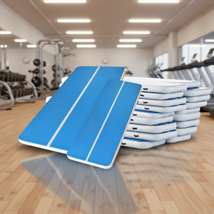Tappetino Yoga Gonfiabile in PVC - Opzione Personalizzabile Impermeabile Portatile <span class=keywords><strong>per</strong></span> <span class=keywords><strong>Ginnastica</strong></span> Danza Taekwondo Arti Marziali Materasso ad Aria <span class=keywords><strong>per</strong></span> Volteggio - Product Image 1