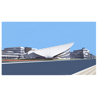 Structure de toit en acier préfabriqué pour stade et bâtiment de sport à grande portée, personnalisable