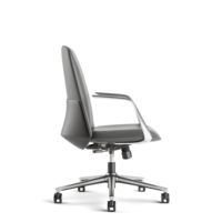 Chaise de bureau de direction SITSTAR à dossier moyen en cuir de vachette véritable pour les projets d'approvisionnement en mobilier de bureau professionnel