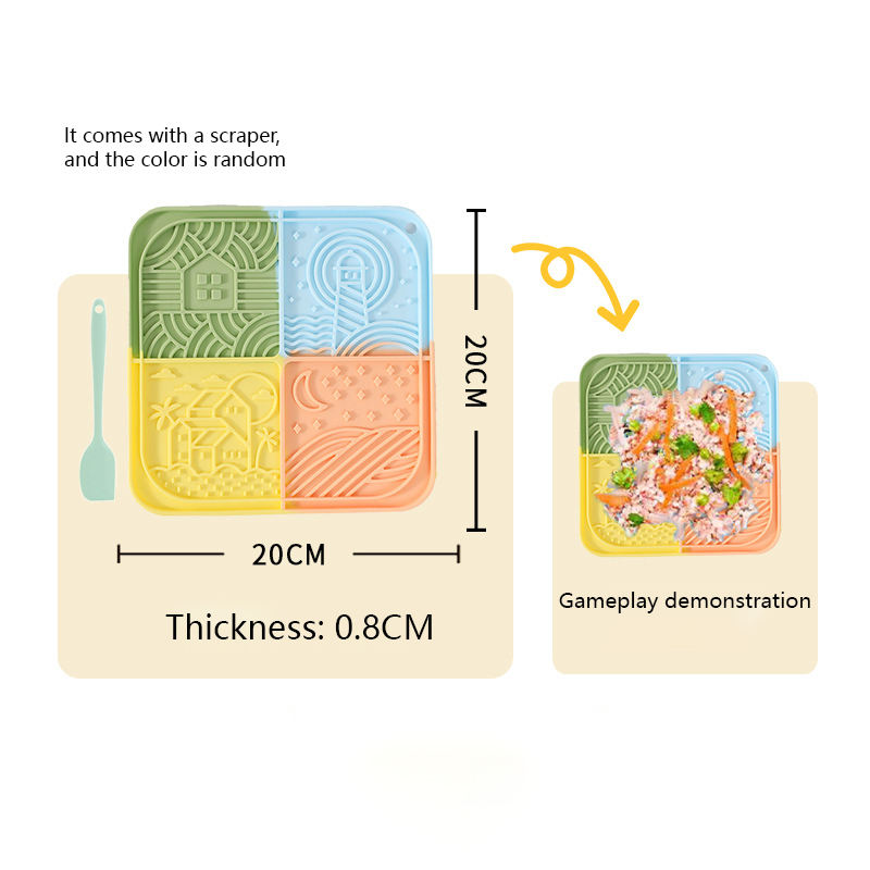 Color mixing - with a scraper