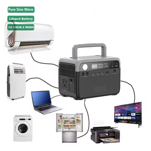 Commercio all'ingrosso 300W onda sinusoidale pura piccolo generatore solare centrale elettrica portatile di emergenza Lifepo4 per il campeggio - Product Image 1