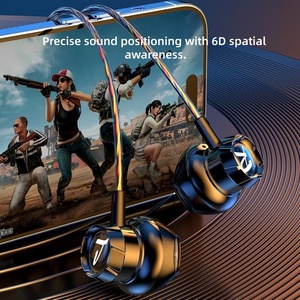Écouteurs intra-auriculaires filaires pour jeux, prise jack 3,5 mm type C avec micro, réduction du <span class=keywords><strong>bruit</strong></span>, casque <span class=keywords><strong>de</strong></span> jeu pour les joueurs, écouteurs pour le sport, jeux PS5 - Product Image 6