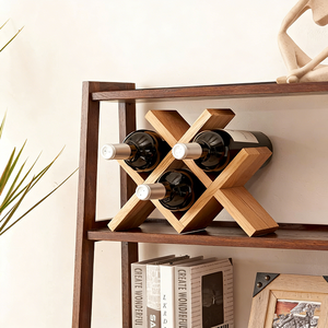 Solid Wood Multi-functional Standing Type Foldable Wine <b>Rack</b> Living Room Seasoning <b>Bottle</b> <b>Storage</b> Home Display <b>Rack</b> - Product Image 2