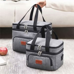 Bolsa Térmica para Picnic al Aire Libre, Bolsa de Almuerzo Impermeable de Doble Capa con Aislamiento Térmico de EVA - Product Image 2