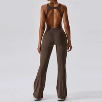 Combinaison de Yoga dos nu pour femmes Push up Yoga Bodysuits Gym Fitness vêtements d'entraînement vêtements de sport une pièce survêtement Shapewear