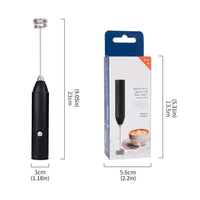 Mousseur à lait électrique USB portable, batteur à café manuel, fouet à œufs de cuisine pour latte et chocolat chaud