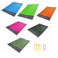 Camping Vert Portable Pliant Plage Couverture Pique-Nique Tapis Avec Sac De Rangement 140cm x 200cm