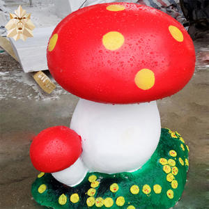 Большой Гриб Открытый домашний сад украшения Визуальный мерчандайзинг Стекловолоконная Грибная скульптура статуя - Product Image 4