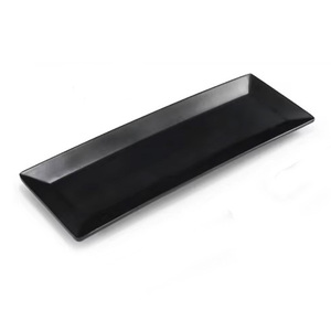 Set di Piatti per Sushi in Melamina Stile Giapponese, <span class=keywords><strong>Piatto</strong></span> per Salse Infrangibile per Ristorante, <span class=keywords><strong>Piatto</strong></span> per Antipasti, <span class=keywords><strong>Piatto</strong></span> Rettangolare Nero per Servire Sushi - Product Image 2